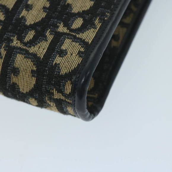 Christian Dior Trotter Canvas Shoulder Bag Navy Auth ep2928 - Picture 15 of 16